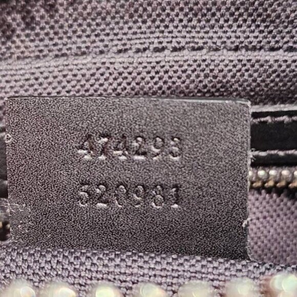 Authentic Gucci GG Supreme Sling Backpack Waist Crossbody Bag Black Leather Mens - Picture 14 of 14